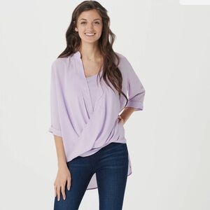 Lisa RINNA TWIST FRONT TOP WITH CAMI - MEDIUM - ORCHID PETAL